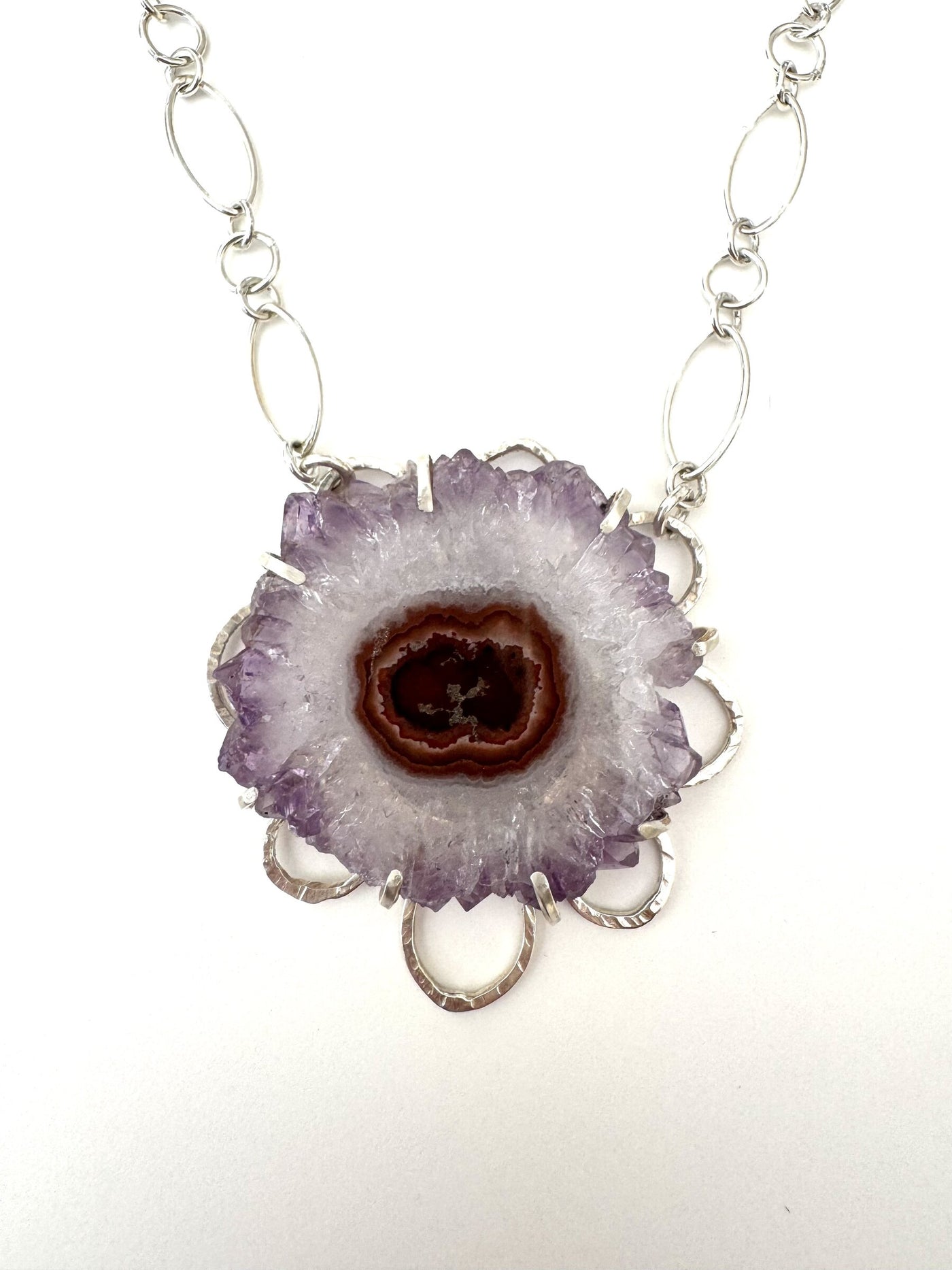Amethyst Slice Necklace