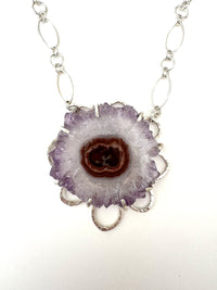 Amethyst Slice Necklace