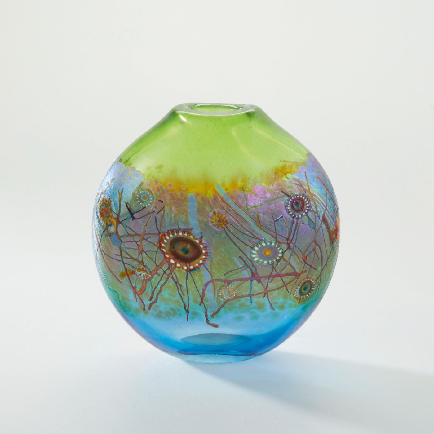 Green & Aqua Calypso Pouch Vase