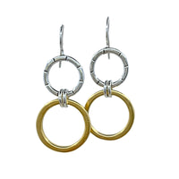 Spunky Two Ring Earrings