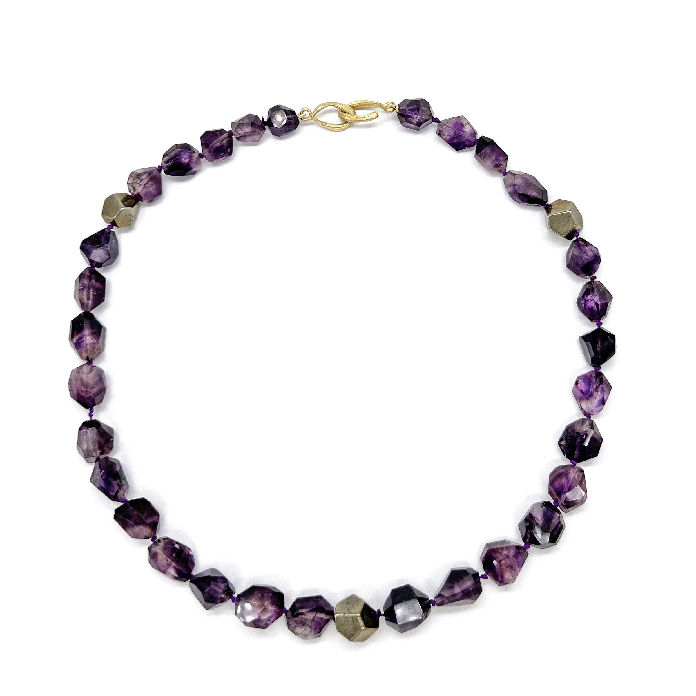 Elestial Amethyst Candy Necklace