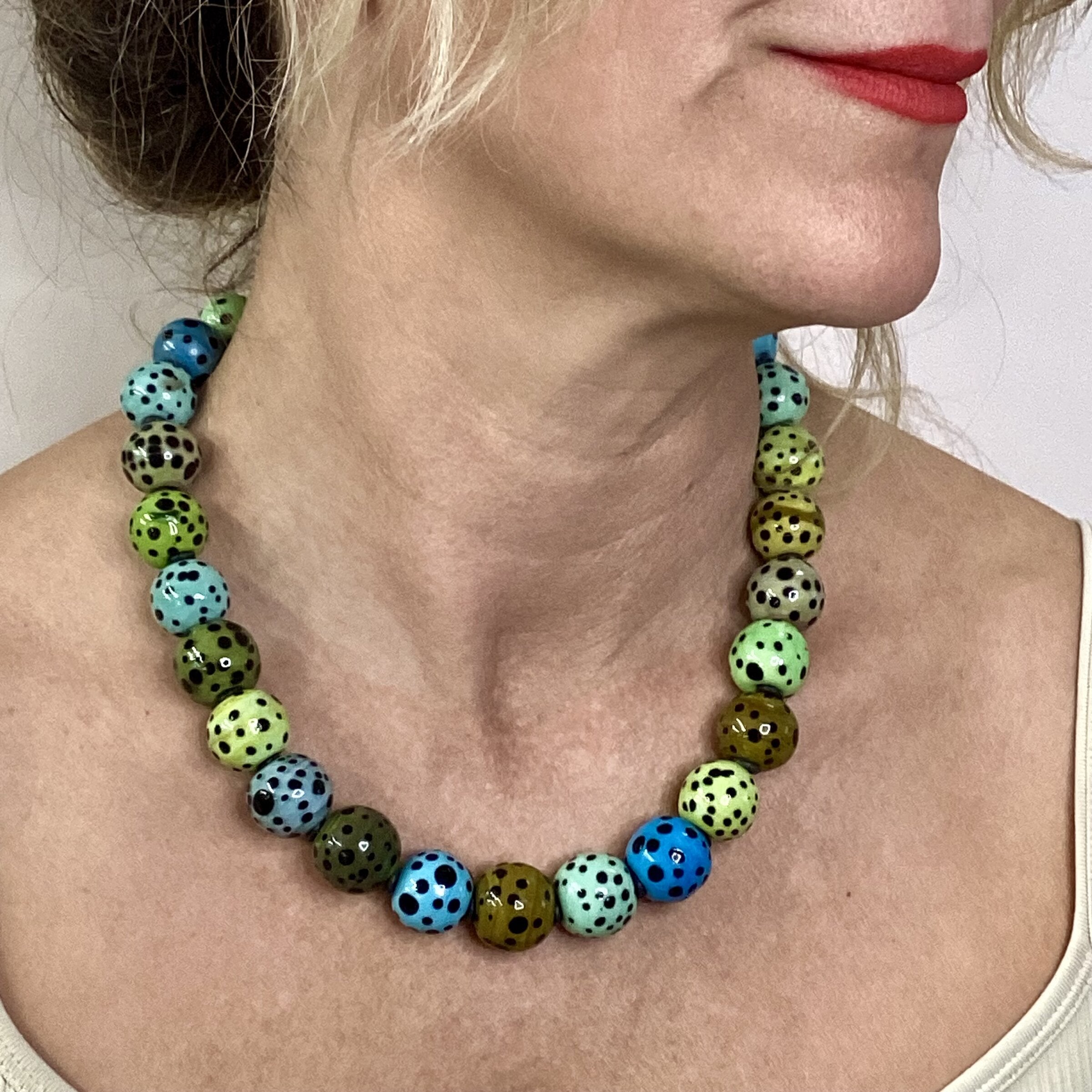 Greenie Dalmatian Necklace IV