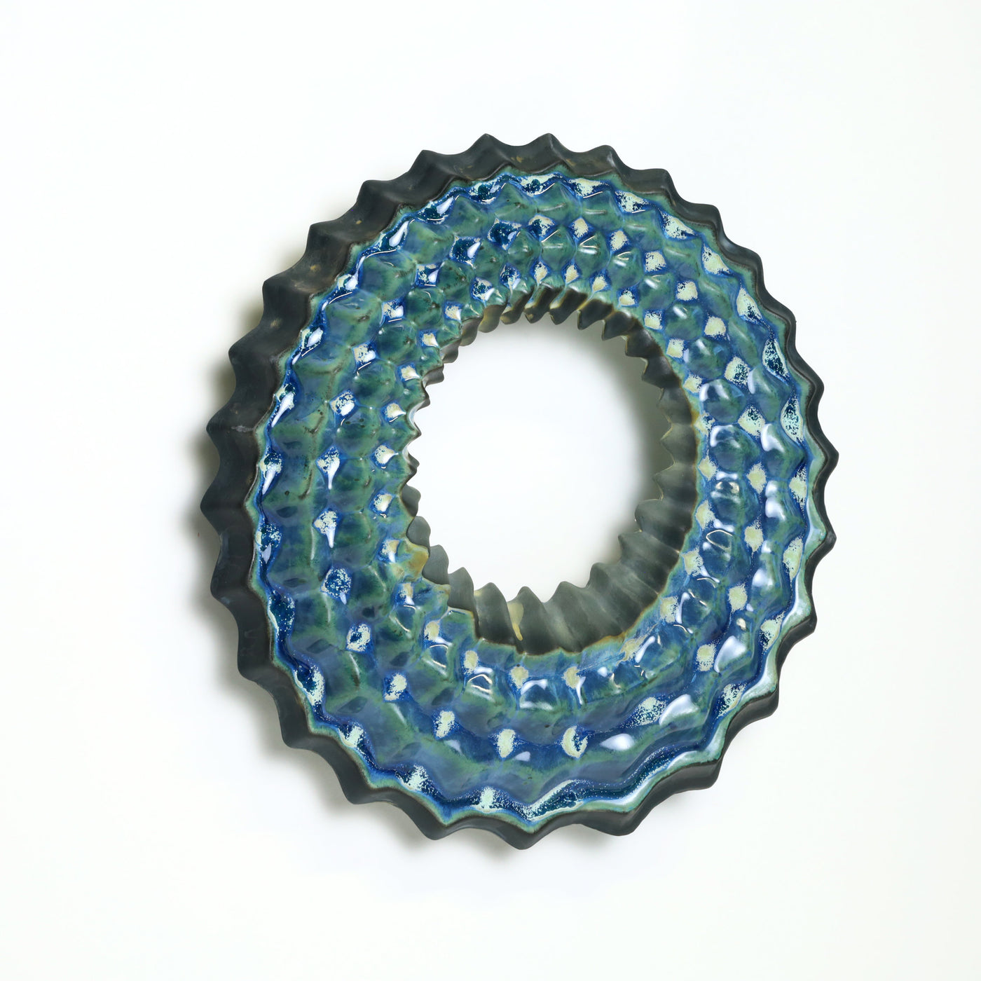 Echo Wall Sculpture in Lime Moondust