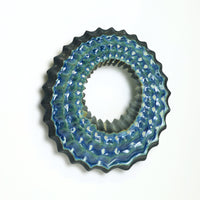 Echo Wall Sculpture in Lime Moondust