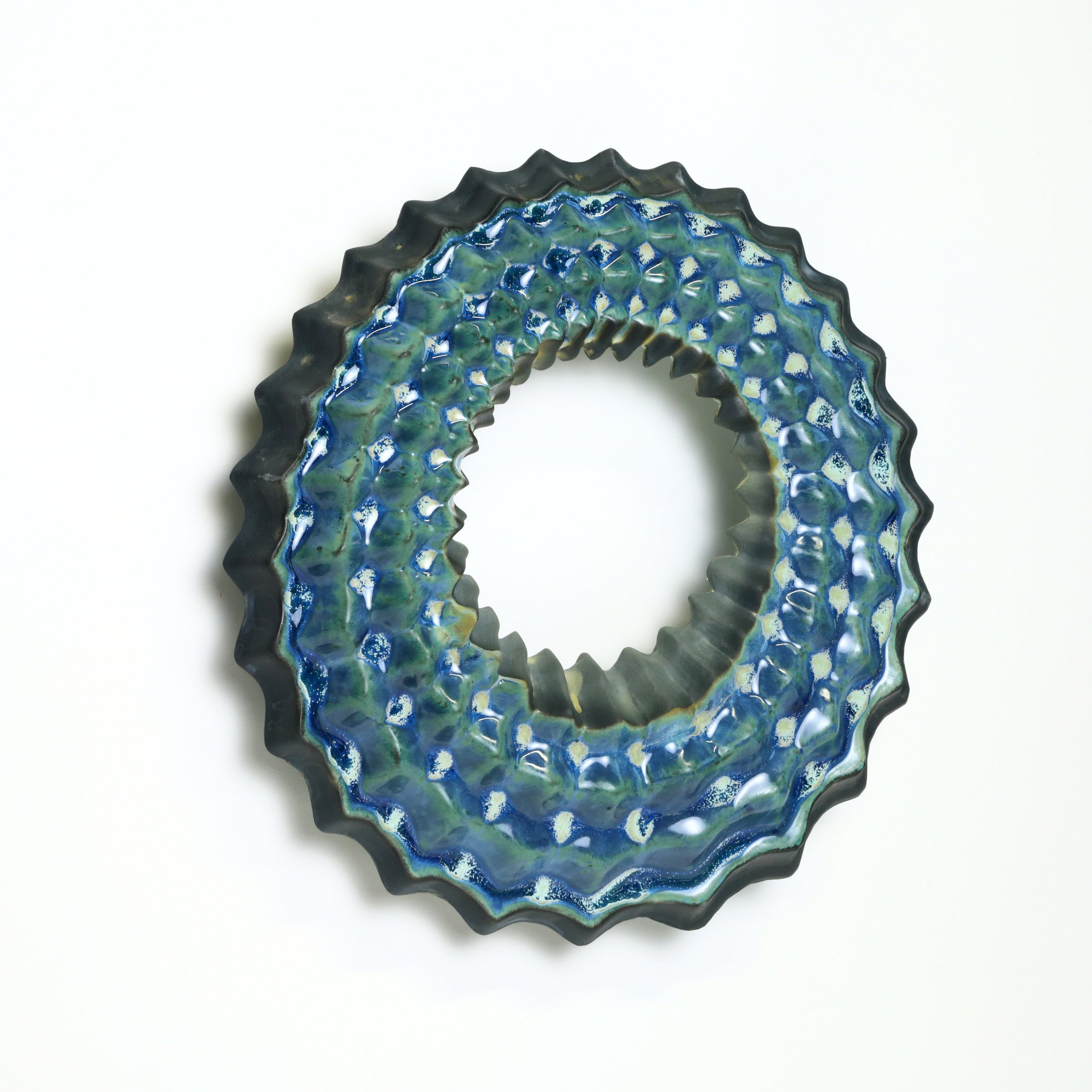 Echo Wall Sculpture in Lime Moondust