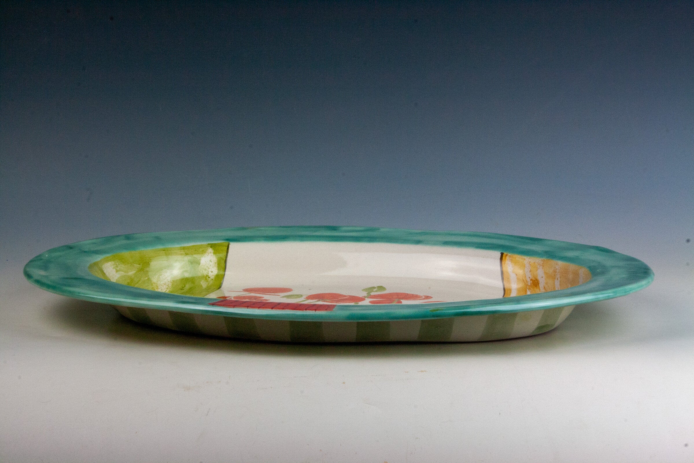 Oval Platter, Poppy Garden