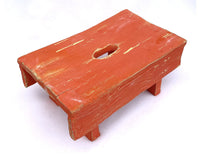 Trompe L'oeil Hand-Hewn Stool