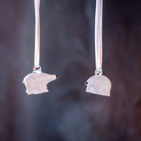 Glass Polar Bear Ornament