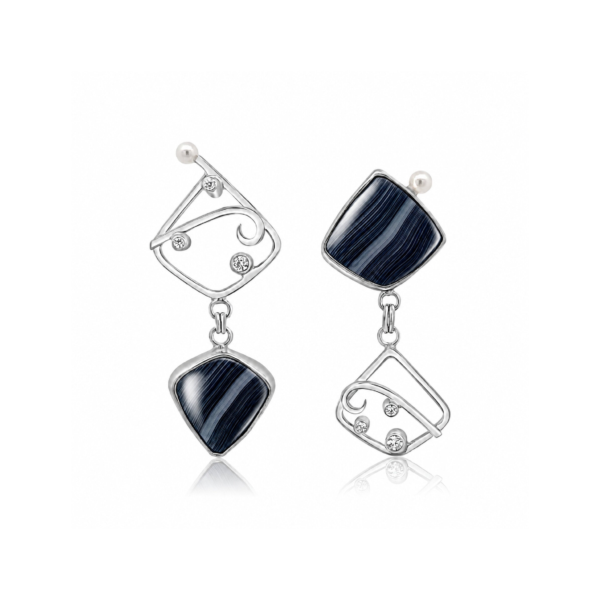 Shadow Play Psilomelane Earrings