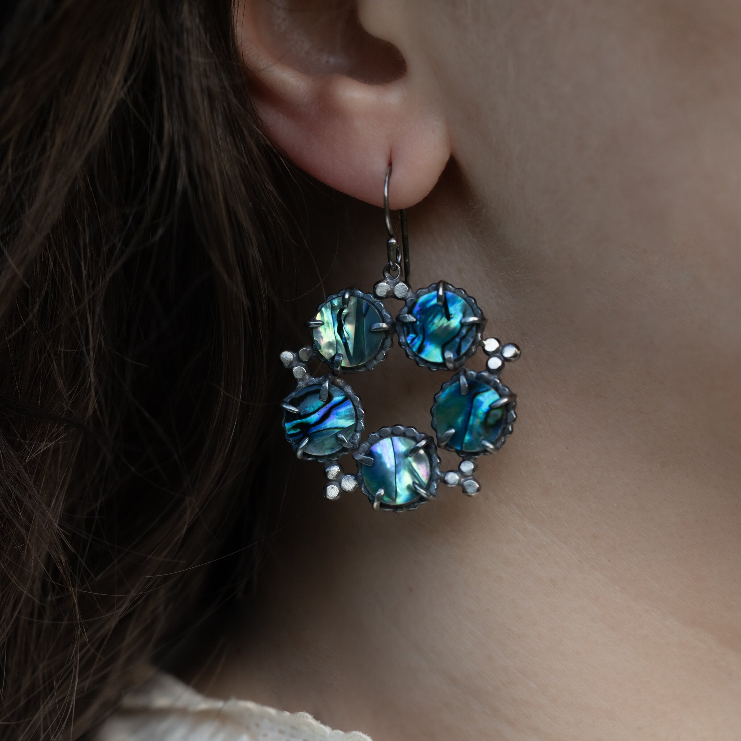 Abalone Constellation Earrings