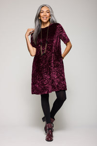 Crushed Velvet Clara Dress