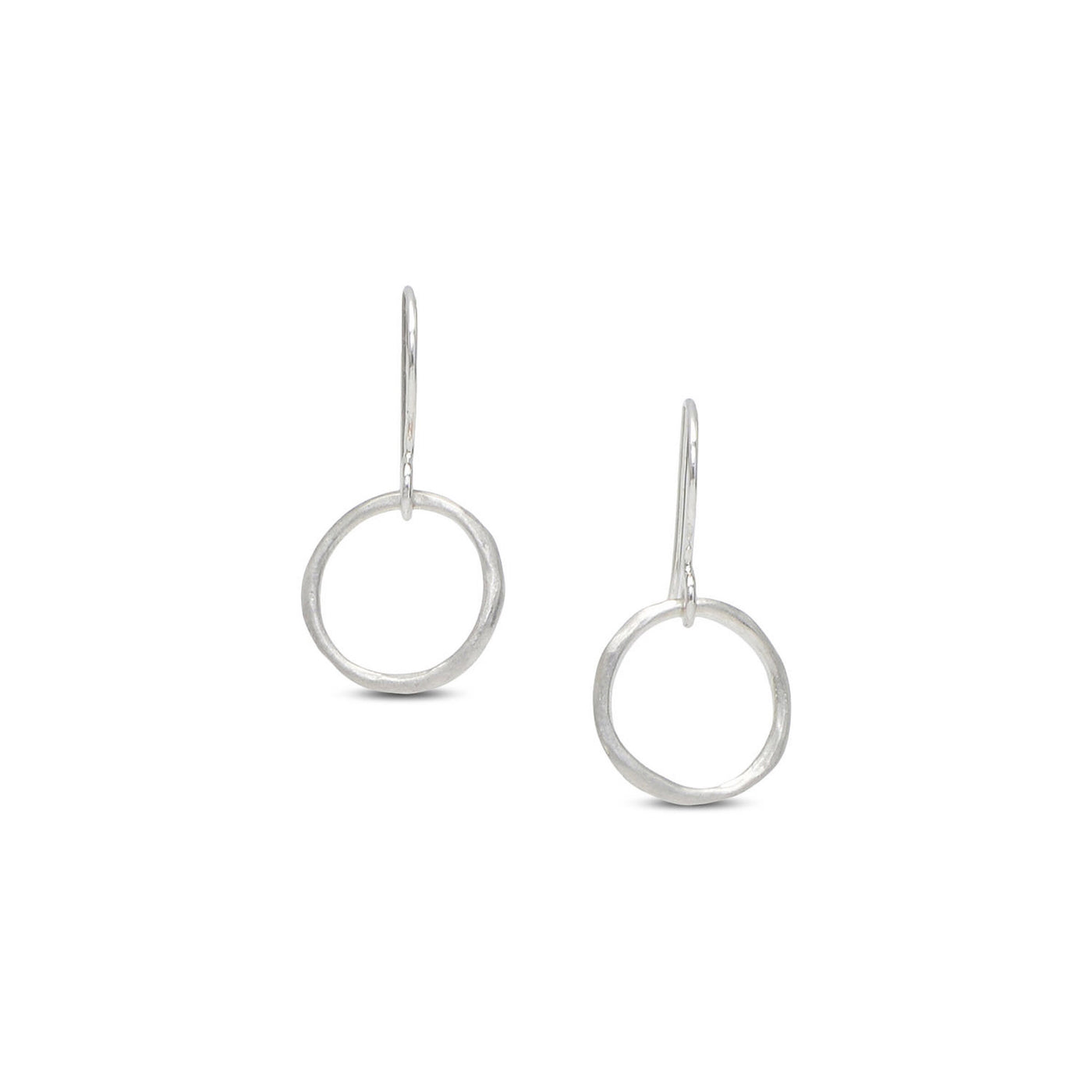 Silver Hoop Dangles