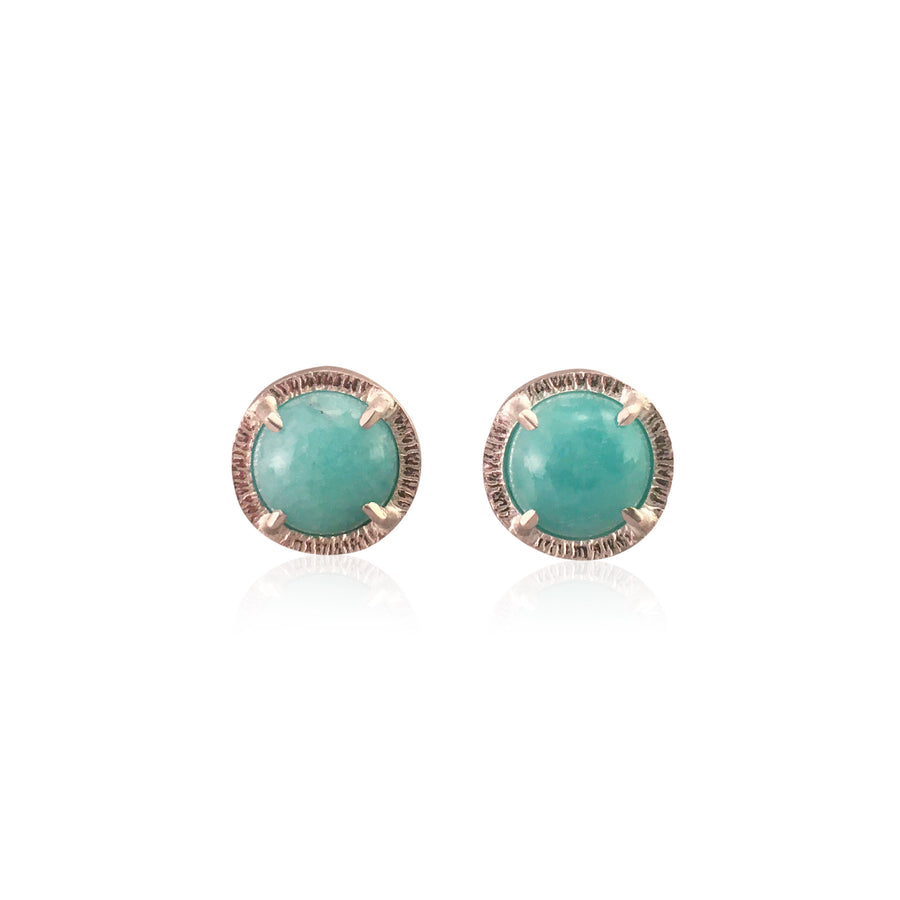 Amazonite Large Juju Stud Earrings