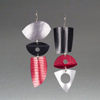 Silver, Black, & Red