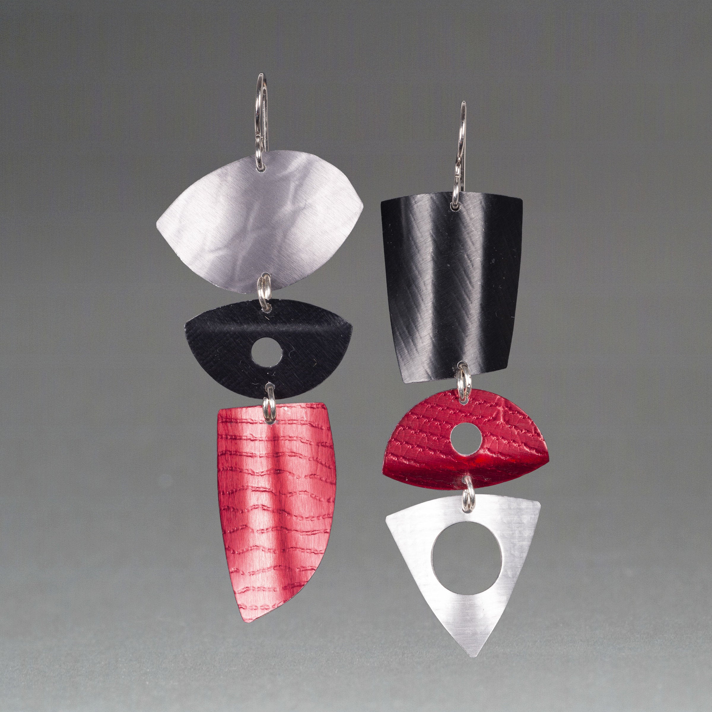 Silver, Black, & Red