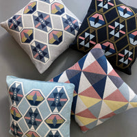 Twilight Navy Geometric Pillow