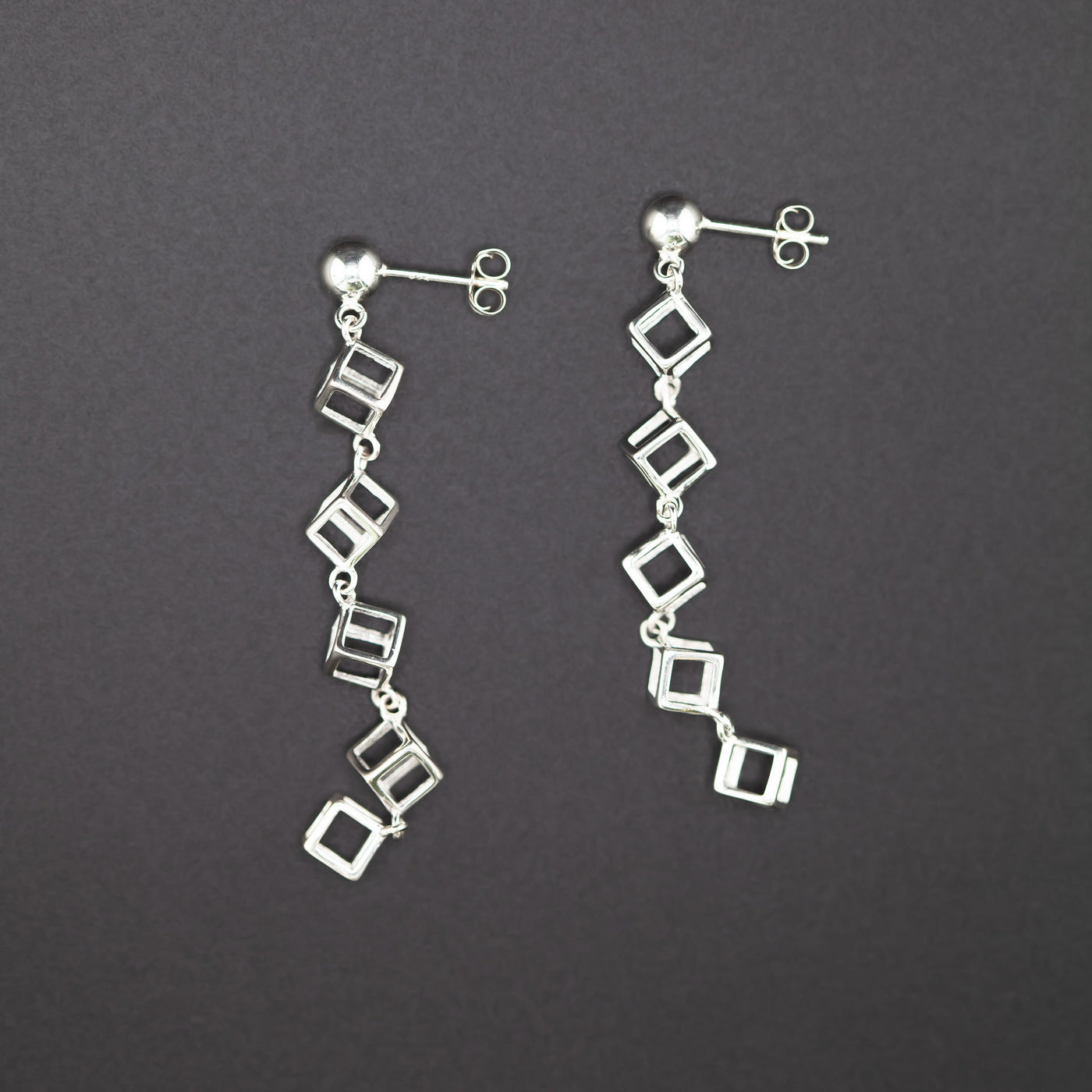 Cube Drop Earrings