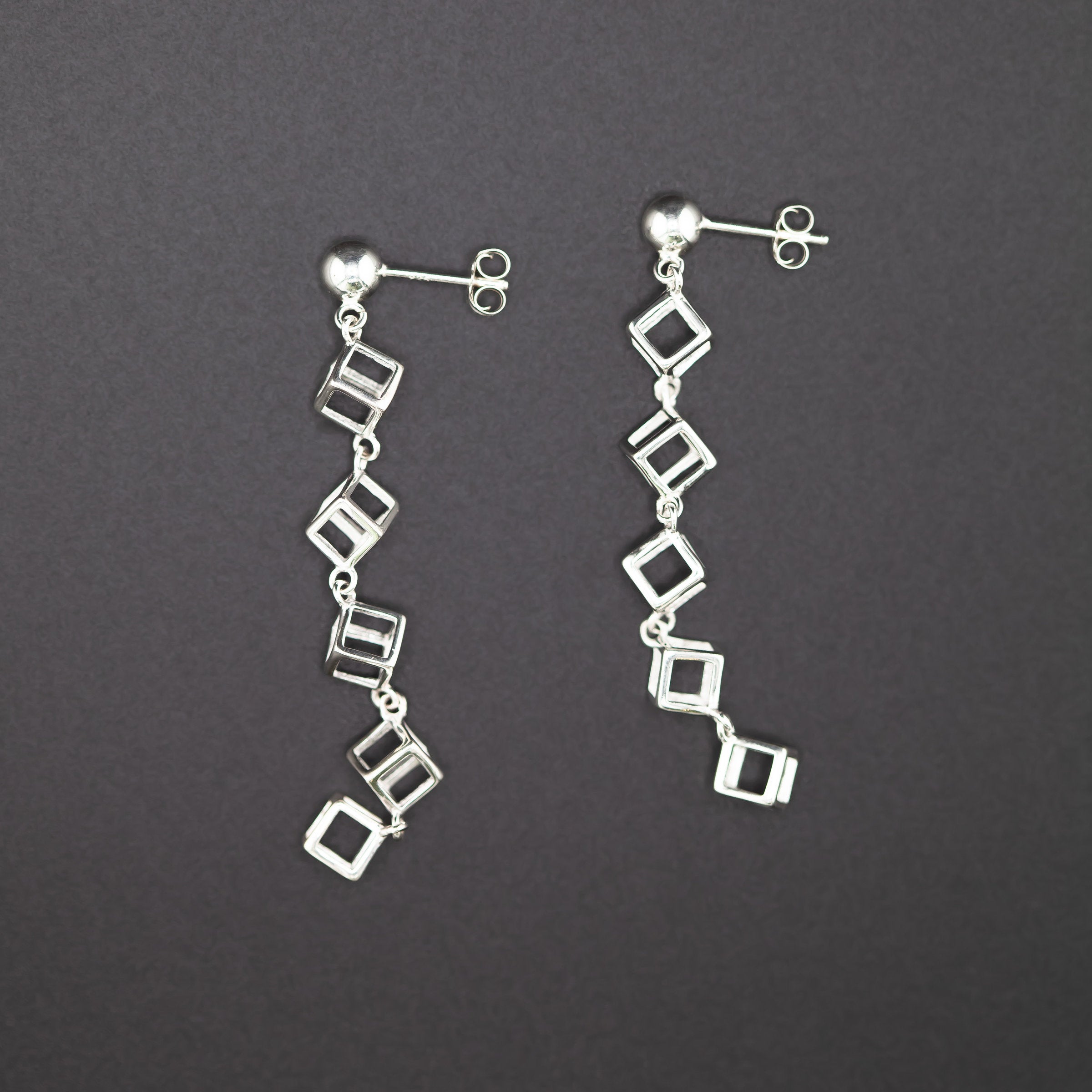 Cube Drop Earrings