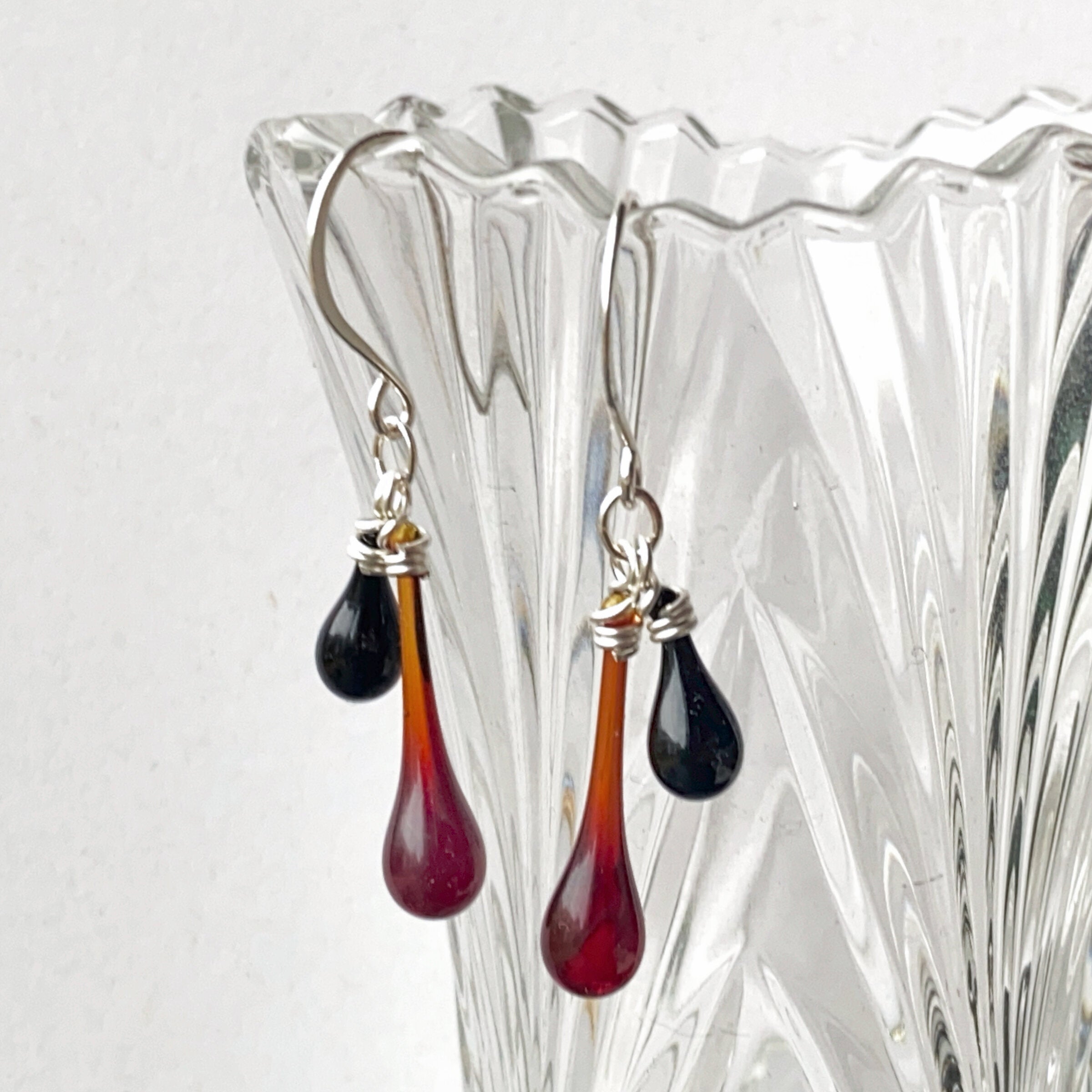 Garnet and Black Duet Earrings | Photo by Tawny Reynolds