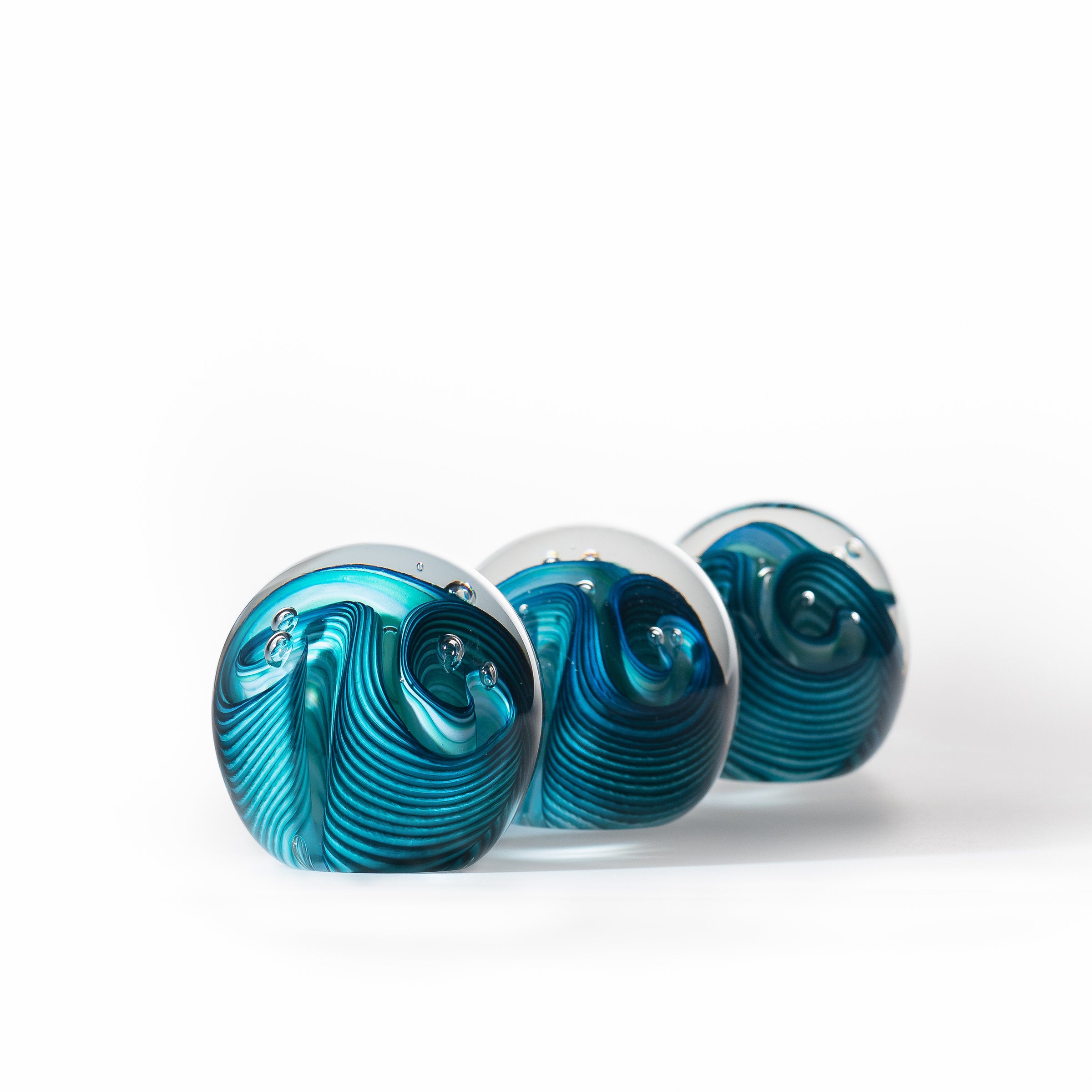 Aqua Three Twist Flower