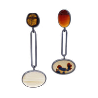 Sepia Stone Mix Earrings