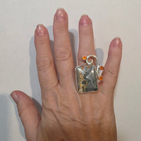 Autumn Ember Maligano Jasper Ring