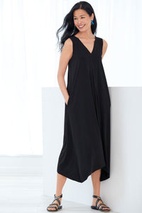 Double V-Neck Dress