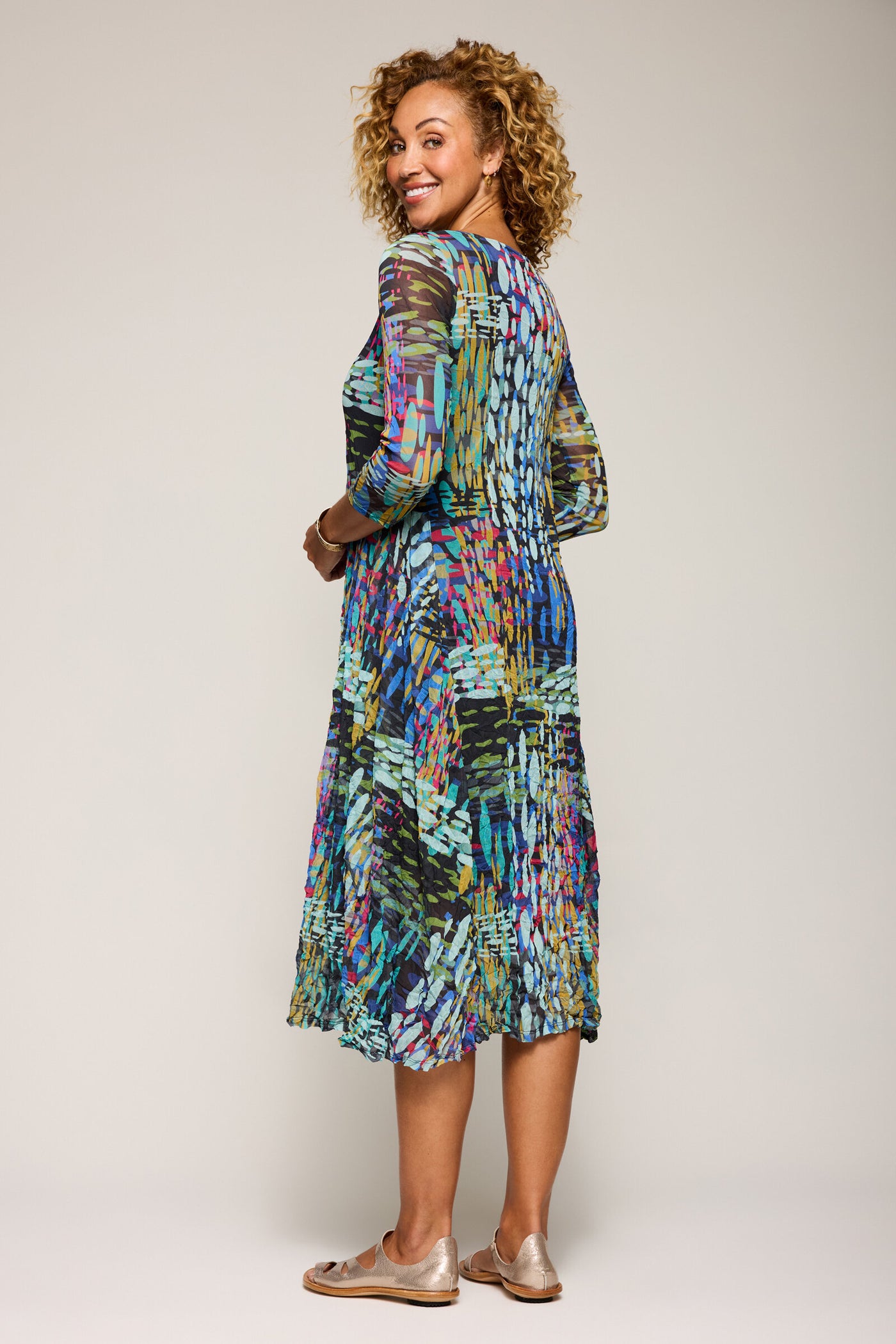 Crushed Mesh Roanna Dress
