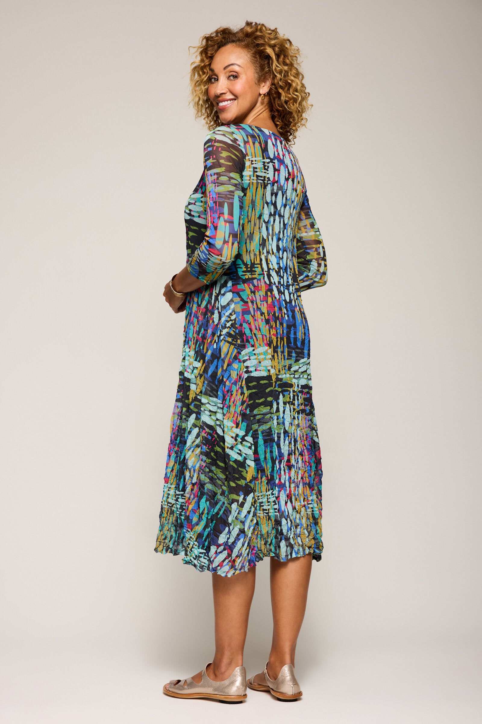 Crushed Mesh Roanna Dress