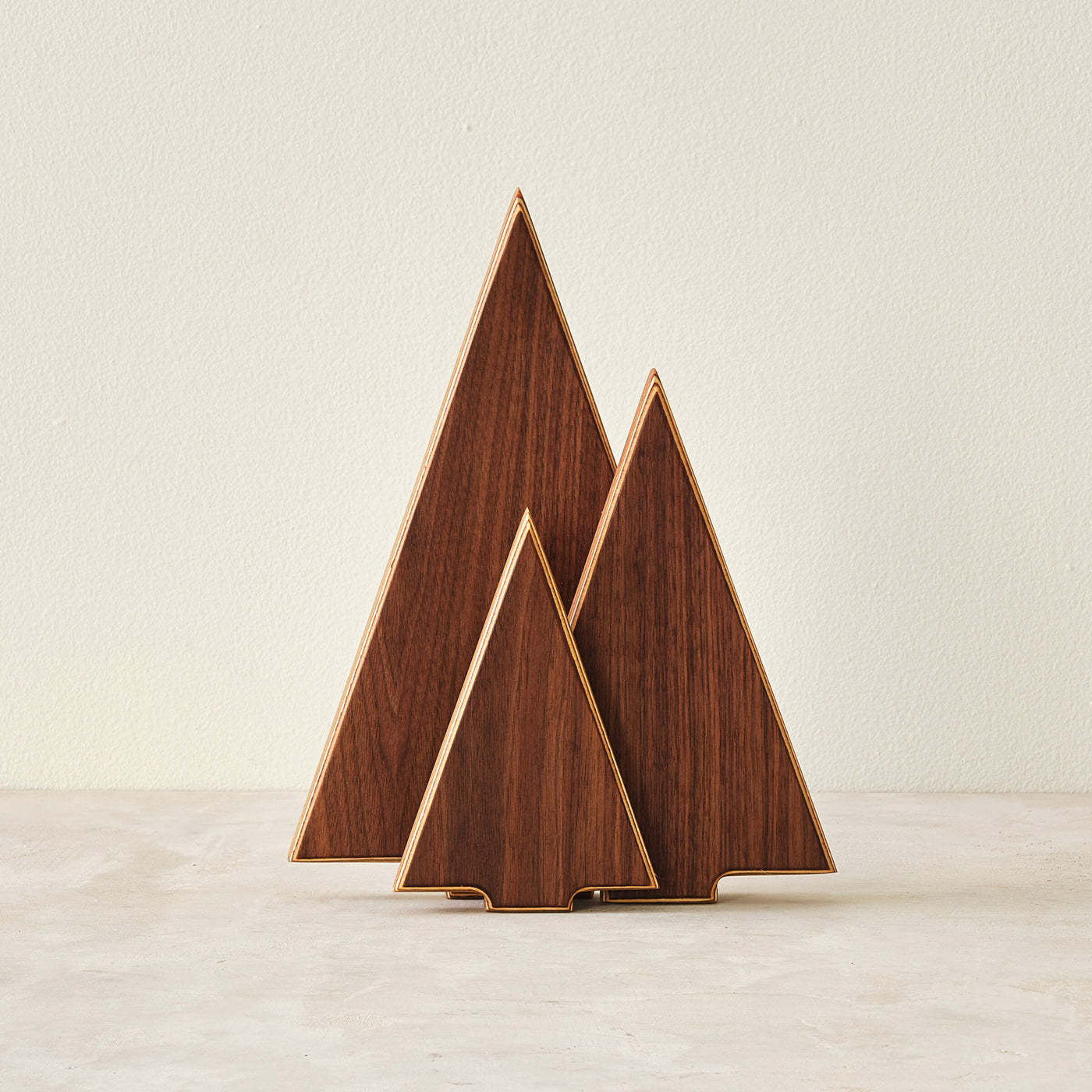 Wood Tree Trio Sculpture