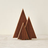 Wood Tree Trio Sculpture