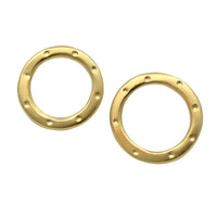 Vermeil Circle Stud Earrings