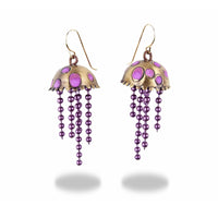 Grape Jellyfish Earrings
