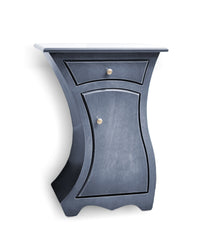 right-handed, slate stain