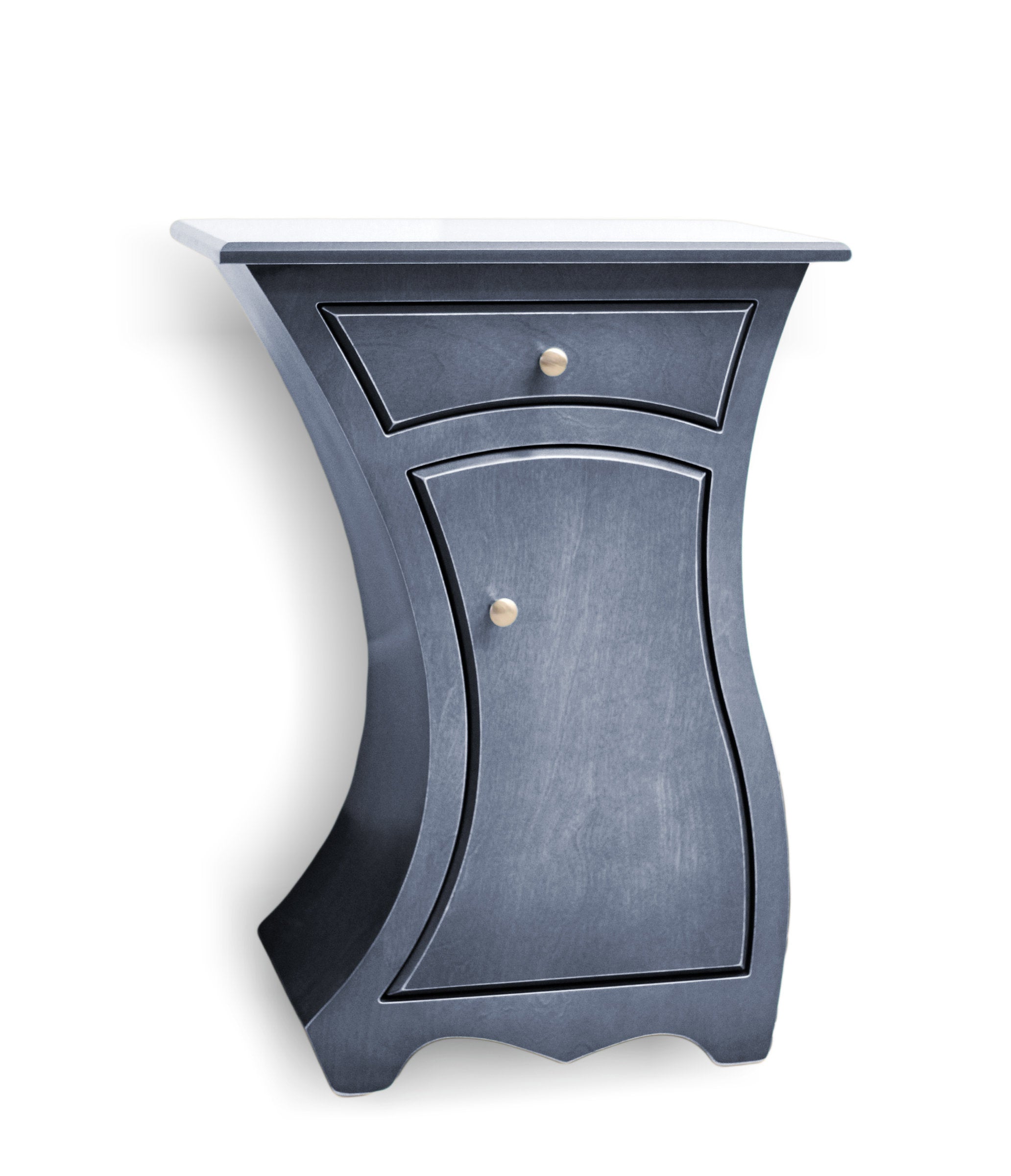 right-handed, slate stain