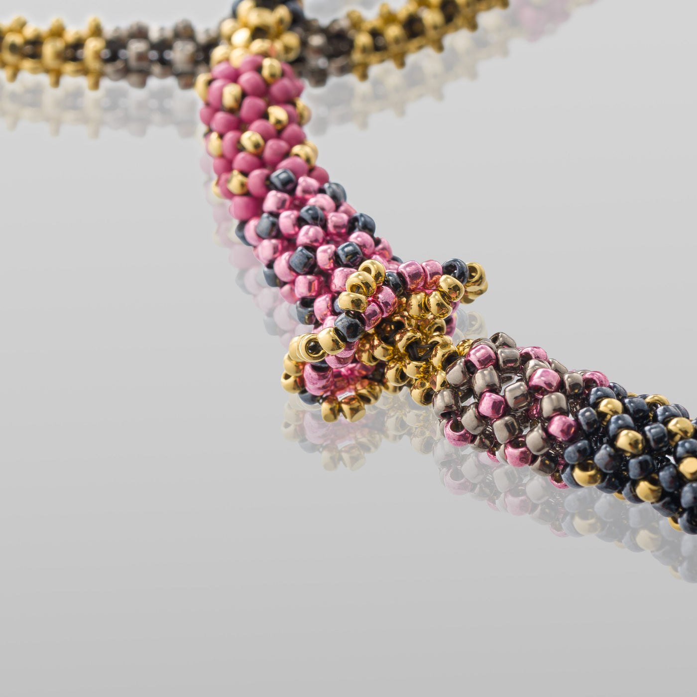 Silver & Pink Tiny Hands Lariat
