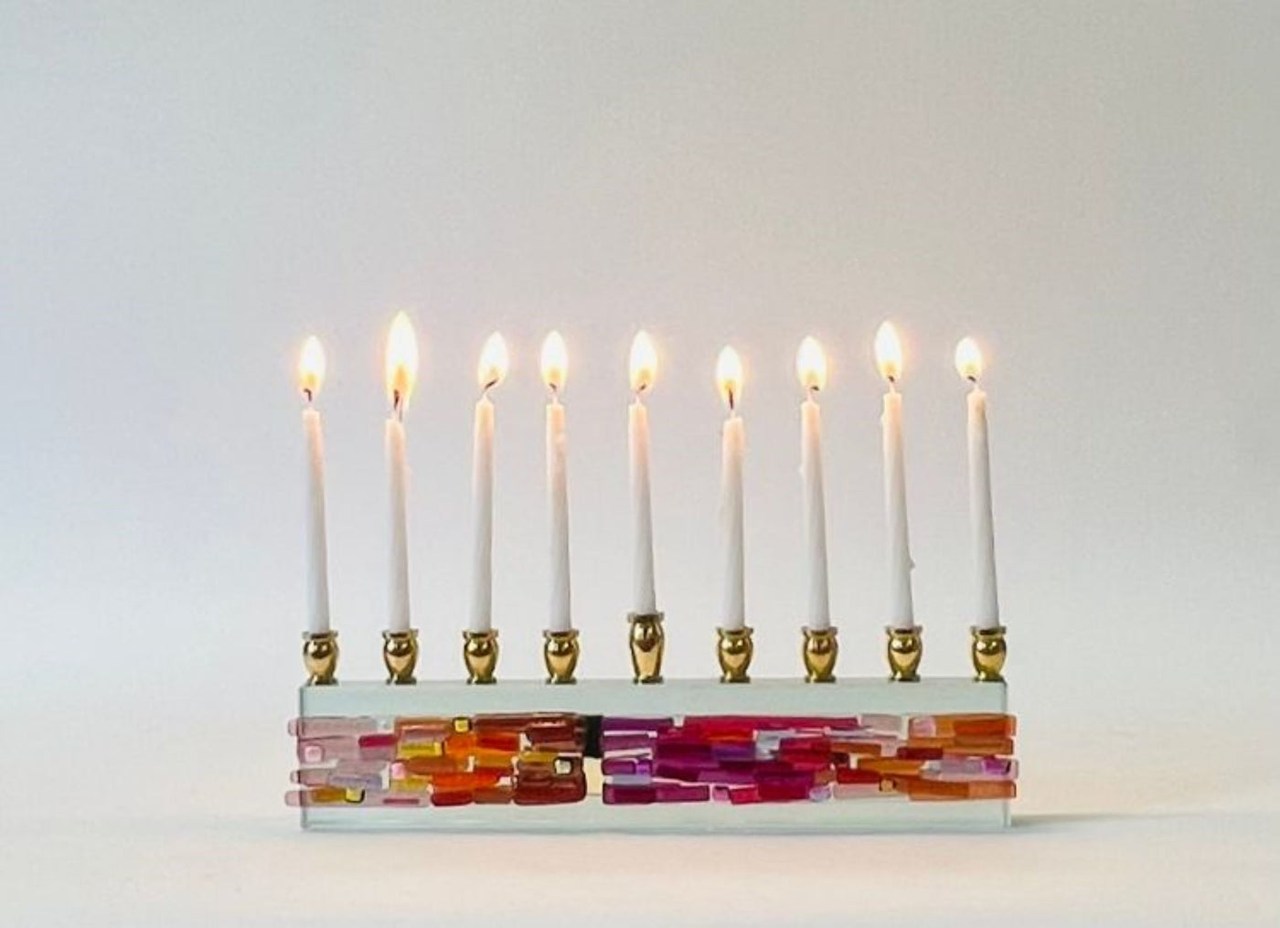 Parting of the Sea Icicle Sunset Menorah