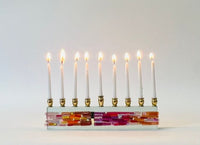 Parting of the Sea Icicle Sunset Menorah