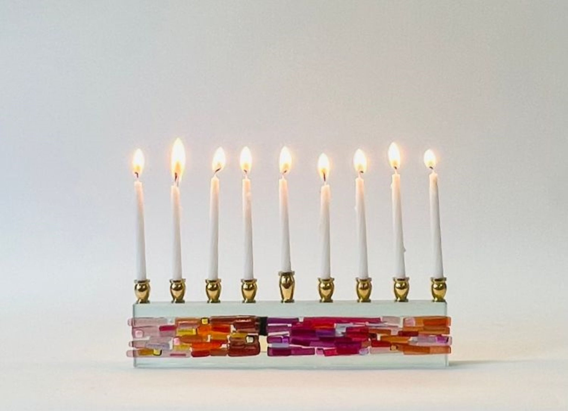 Parting of the Sea Icicle Sunset Menorah