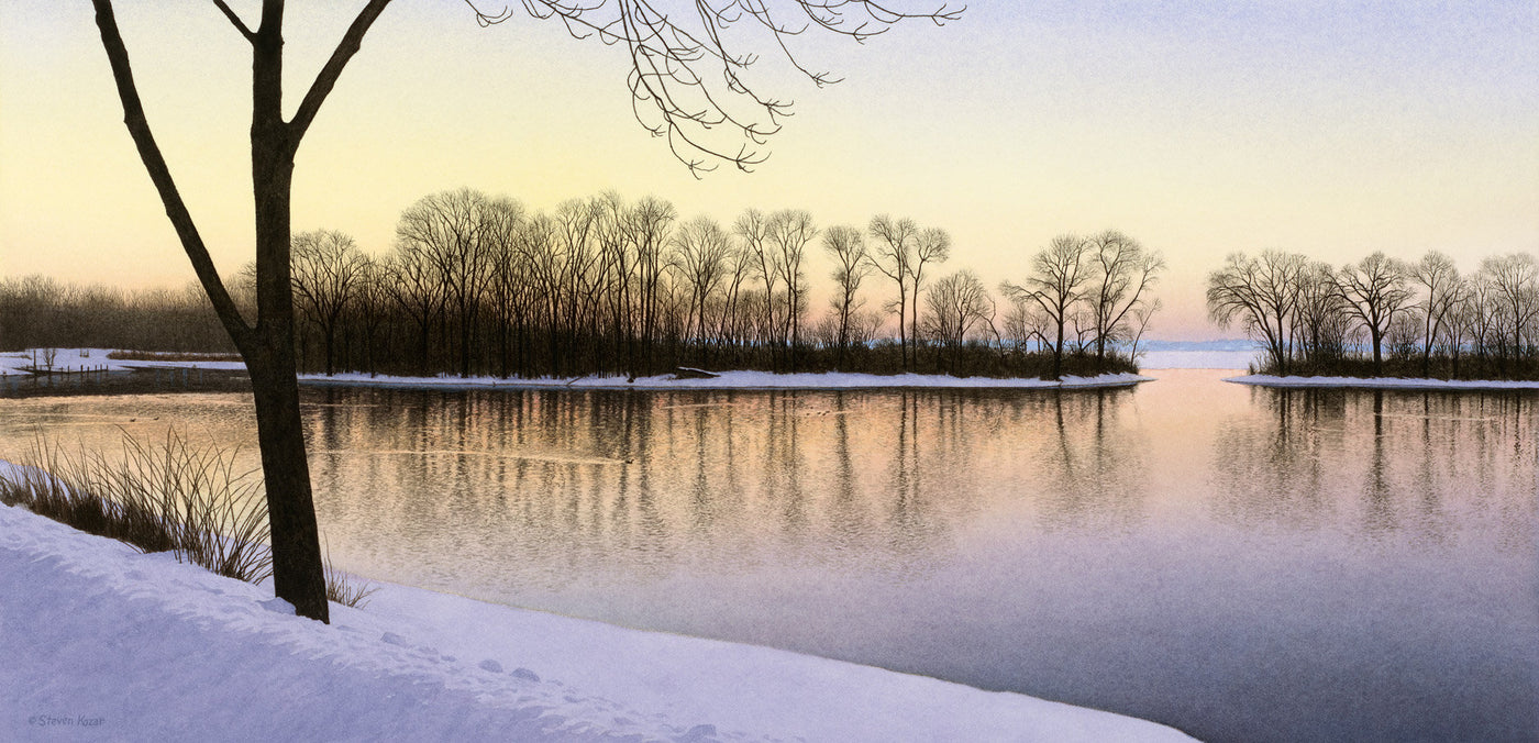 Open Water-Winter Sunset