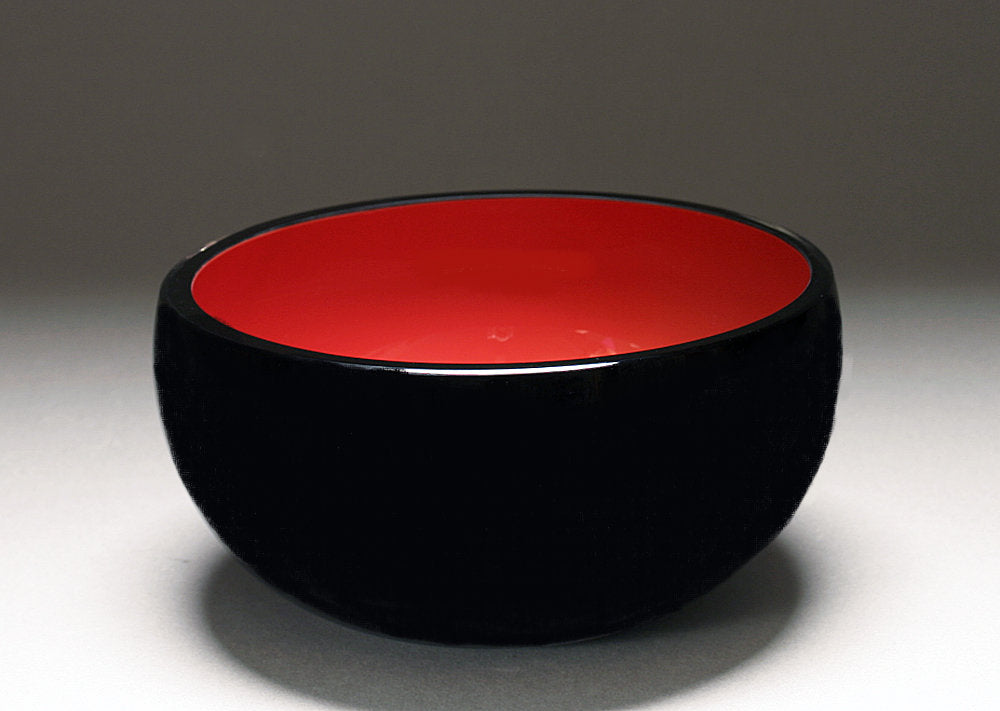 Overlay Bowl in Red and Black