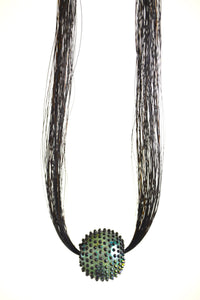 Meteorite Horsehair Necklace