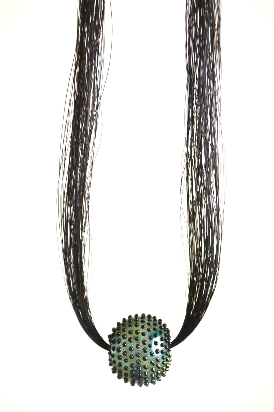 Meteorite Horsehair Necklace