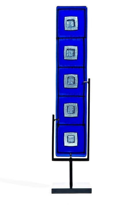 Cobalt Blue and Silver Totem