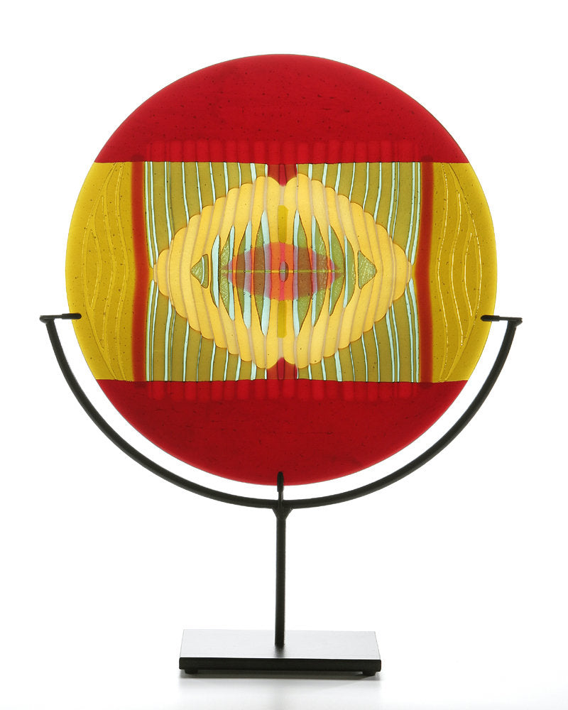 Carved Red Border Medallion