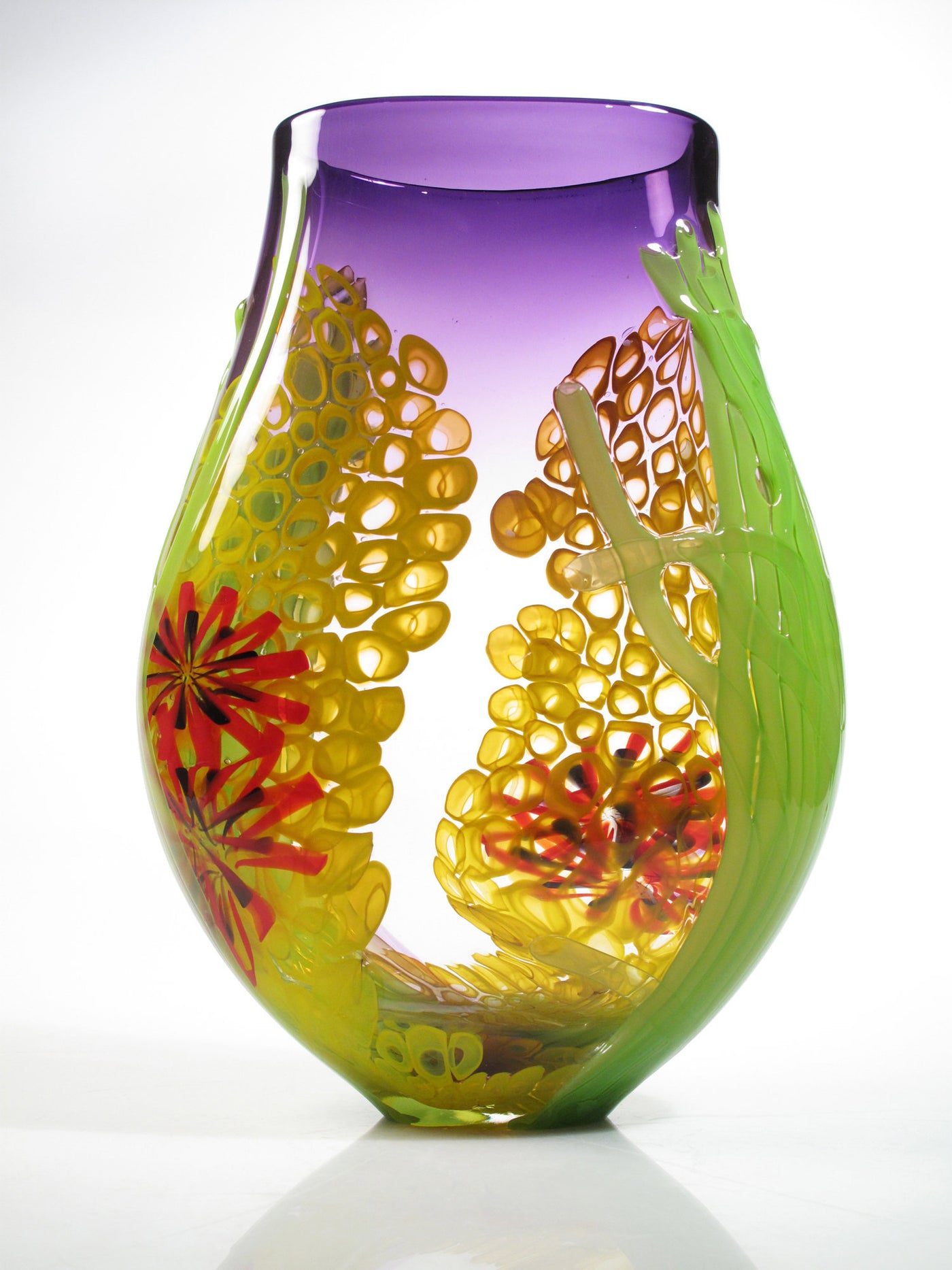 Purple Seascape Vase
