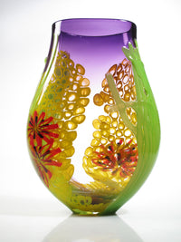 Purple Seascape Vase