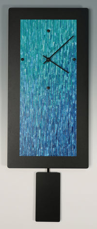 Teal Ocean Blend Pendulum Clock