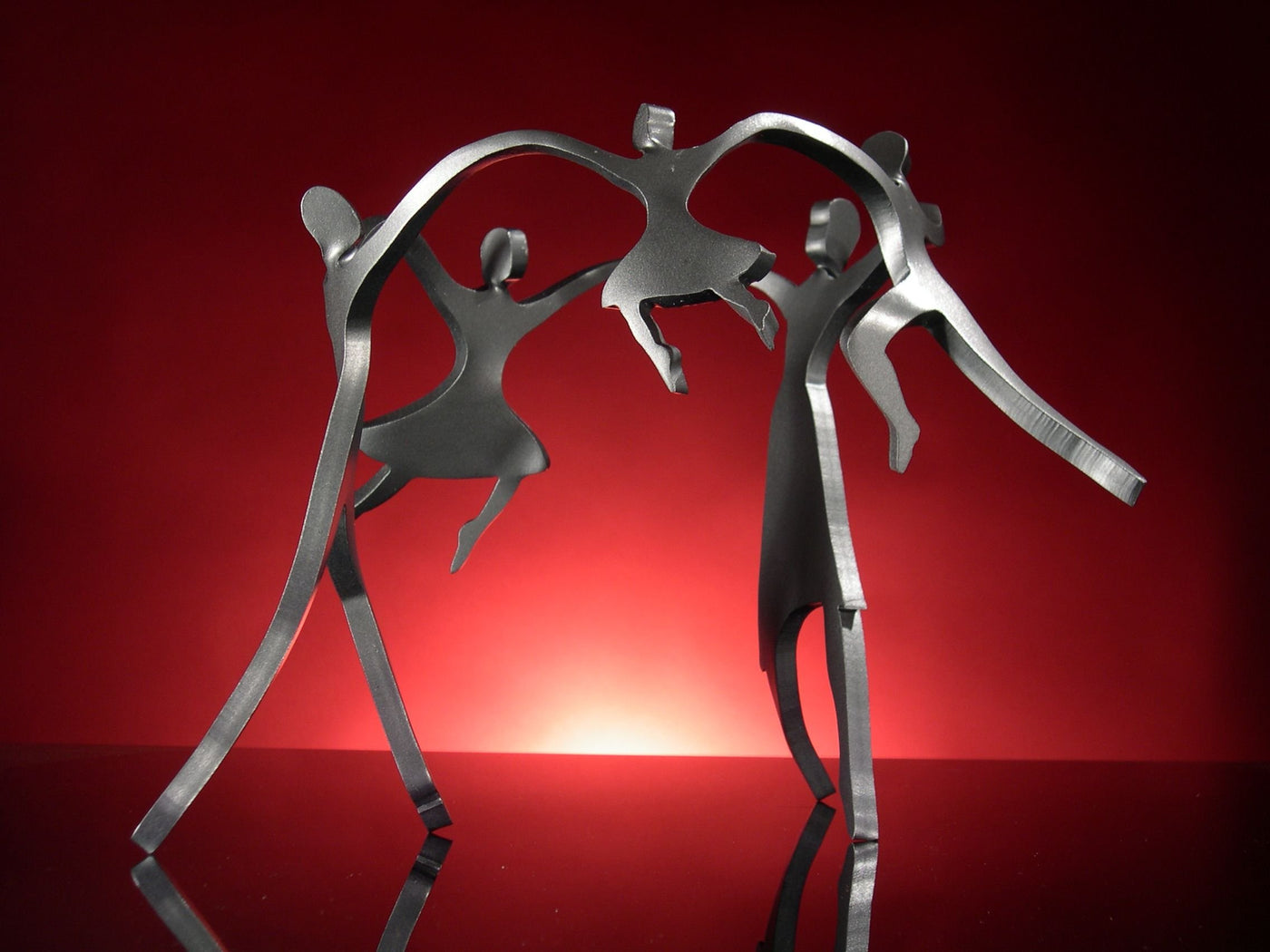 Dancing Family with Three Children