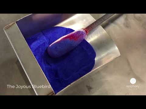epiphany glass - The Joyous Bluebird Handmade Solid Glass Sculpture Process  - How It's Made